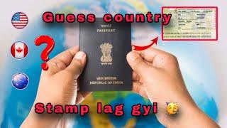 Passport pa stamp (study permit)lag gyi   ||guri0008||canada||