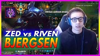 392. Bjergsen vs Adrian Riven - Zed vs Riven Mid - February 8th, 2017 - Patch 7.3 Season 7