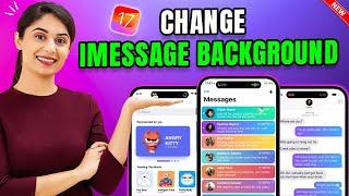 How to change imessage background ios 17 | Change imessage background iphone