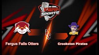 Fergus Falls Otters vs. Crookston Pirates - Boys' Hockey - December 14th - KBRF Sports