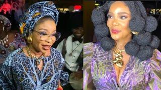 See what happens as Iyabo Ojo and Liz Anjorin meets at Jaye Kuti movie Premiere Alagbede