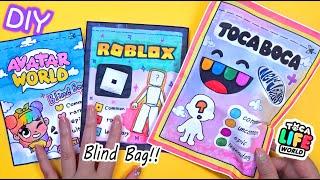 Paper DiyBlind Bag Unboxing #outfits #avatarworld #tocaboca #roblox #newjeans