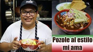 POZOLE al estilo mi ama, fácil, rico, paso a paso, y sobre todo delicioso.