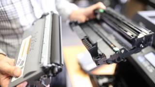 How to change Brother laser printer toner cartridge - by Inkjetstar.com