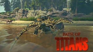 Sarco Grab Is Fun Scary!  -Path of Titans Gameplay-