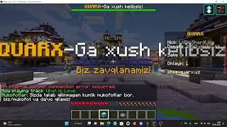 MINECRAFT QUARX SERVERI HAQIDA MALUMOT