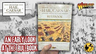 Warlord Games | Epic Battles Hail Caesar | An Early Look At The Rulebook