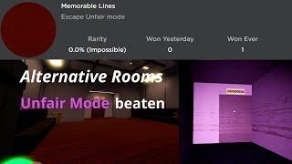 So I finally beat Unfair Mode... | Alternative Rooms Beta