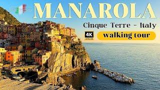 MANAROLA 4K virtual walking tour  mesmerizing Cinque Terre Italy 2024