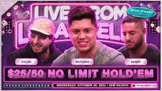 Mariano, Henry, Dylan, Brown Balla, The King & Chang Play $25/50/100! Commentary by David Tuchman