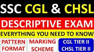 SSC CGL & CHSL DESCRIPTIVE PAPER PREPARATION - FORMAT, PATTERN & MARKING SCHEME-ALL YOU NEED TO KNOW