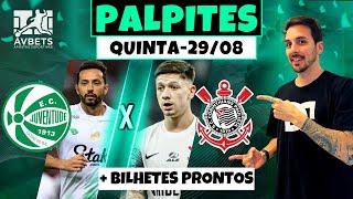 PALPITES E APOSTAS DE FUTEBOL PARA HOJE 29 08 2024 + BILHETE PRONTO (QUINTA-FEIRA)