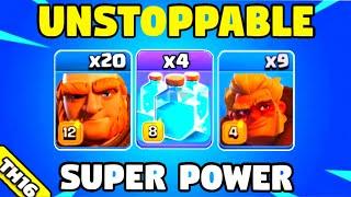 20 x Giant-Druids + 4 Clone spell = UNSTOPPABLE !!! TH16 Attack Strategy (Clash of clans)