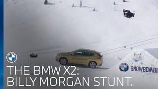 BMW UK | Olympic snowboarder Billy Morgan jumps over the brand new BMW X2.