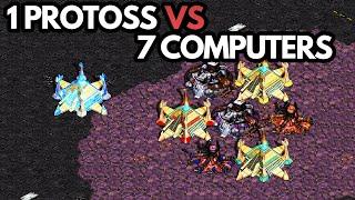 1 Protoss vs 7 Computers (Starcraft Remastered)