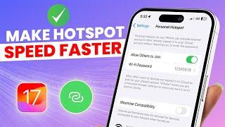 How to Make iPhone or iPad's Hotspot Speed Faster | Make iPhone Hotspot Faster