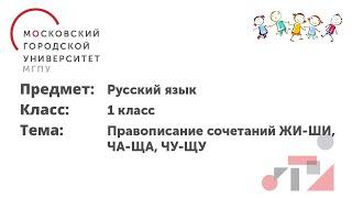 Русский язык. 1 класс. Правописание сочетаний ЖИ-ШИ, ЧА-ЩА, ЧУ-ЩУ
