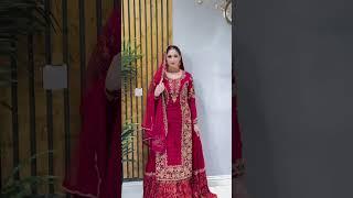 @KSHKIN @Sakshi Sindhi Pakistani Majanta Pink wedding Salwar Suit Plazo pant Indian Handwork #bride