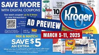 *NEW SALE* Kroger Ad Preview for 3/5-3/11 | Buy 3 Save $5 Instantly Sale, 5x Digitals, & MORE