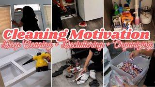 DEEP CLEAN + DECLUTTER MOTIVATION | WHOLE HOUSE CLEAN WITH ME 2024