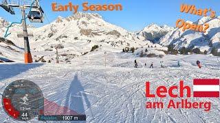 [4K] Skiing Lech am Arlberg, Kriegerhorn (Keeping Left) to Weibermahdbahn, Austria, GoPro HERO11