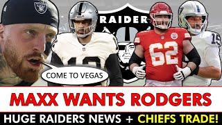 Maxx Crosby Wants Aaron Rodgers + Raiders News & Joe Thuney Trade Before NFL Free Agency