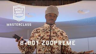 Masterclass & interview with B-Boy Zoopreme