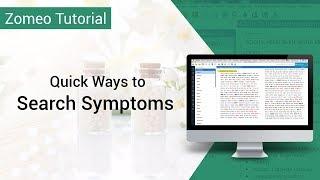 Quickly find symptoms in Zomeo Homeopathy Software