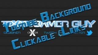 How to make YouTube Background Links Clickable