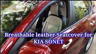 Breathable seatcover for Kia Sonet | Custom made seatcover For kia Sonet | V N Car Seatcover Vashi
