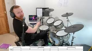 How To Play The Drum Beat From "Walk This Way" by Aerosmith - One Minute Drum Lesson 