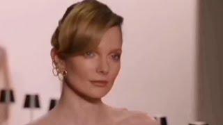 Eniko Mihalik closed Badgley Mischka FW 2023 2024 New York Fashion Week february 15, 2023