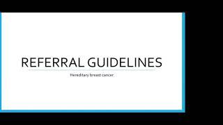 Hereditary Cancer Syndromes: The Major Players and How to Identify Them