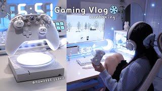 Gaming Vlog | 눈 오는날️밀린 게임을 하는 휴일 브이로그 | Cololight Mix Acid 게임패드 스탠드 | 이터널리턴, 패션드리머 플레이