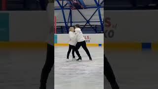 Александра Игнатова-Трусова и Макар Игнатов на льду ️‍