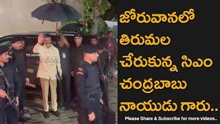 AP Chief Minister Nara Chandrababu Naidu Reached Tirumala Temple With Nara Lokesh