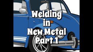 1971 VW Super Beetle Restoration, Episode 15 - Welding in New Metal Part 1