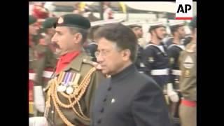 Pervez Musharraf was sworn in for a five-year term as Pakistan's civilian president. Musharraf is pr