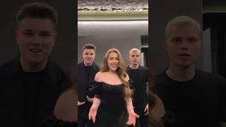 Маша и Роберт ТАНЦУЮТ СВОЙ ТРЕНД с Янгером #герберы #машаироберт #thegerbers
