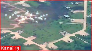 VIDEO -Russia launches Iskander attack on airfield with Ukrainian fighter jets: 25 reported dead