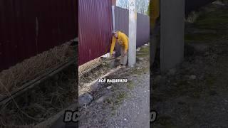 Выдавило ЗАБОР на участке: Почему так происходит? #строительство