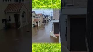 Heavy flooding due to extreme rainfall in Hiratsuka, Kanagawa Prefecture