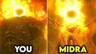 The Tarnished Vs Midra Lord Of Frenzied Flame Transformation (Elden Ring DLC Comparison)