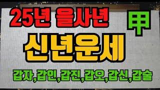 25년을사년신년운세갑목-내년을미리알고준비합시다