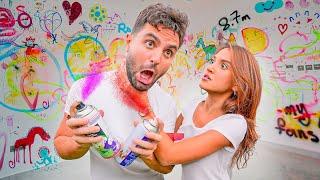 مقلبتها و دمرت البيت !!  