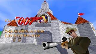 GoldenEye 007 N64 - Multiplayer Splitscreen Livestream #2 (Custom levels)