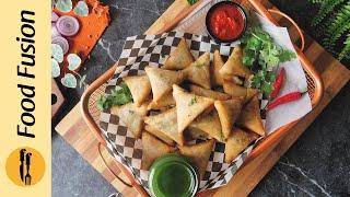 Street Style Qeema Samosa | Make & Freeze Recipe By Food Fusion (Ramzan Special)