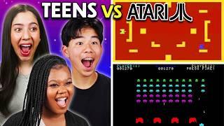 Teens Play Retro Games For The First Time! (Atari)