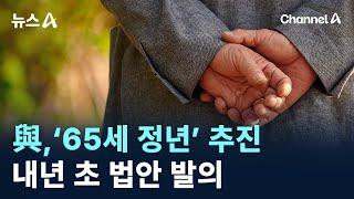 국민의힘, ‘65세 정년’ 추진…내년 초 법안 발의 / 채널A / 뉴스A