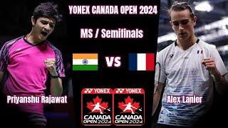 Priyanshu Rajawat (IND) vs (FRA) Alex Lanier | SemiFinals | Canada Open 2024